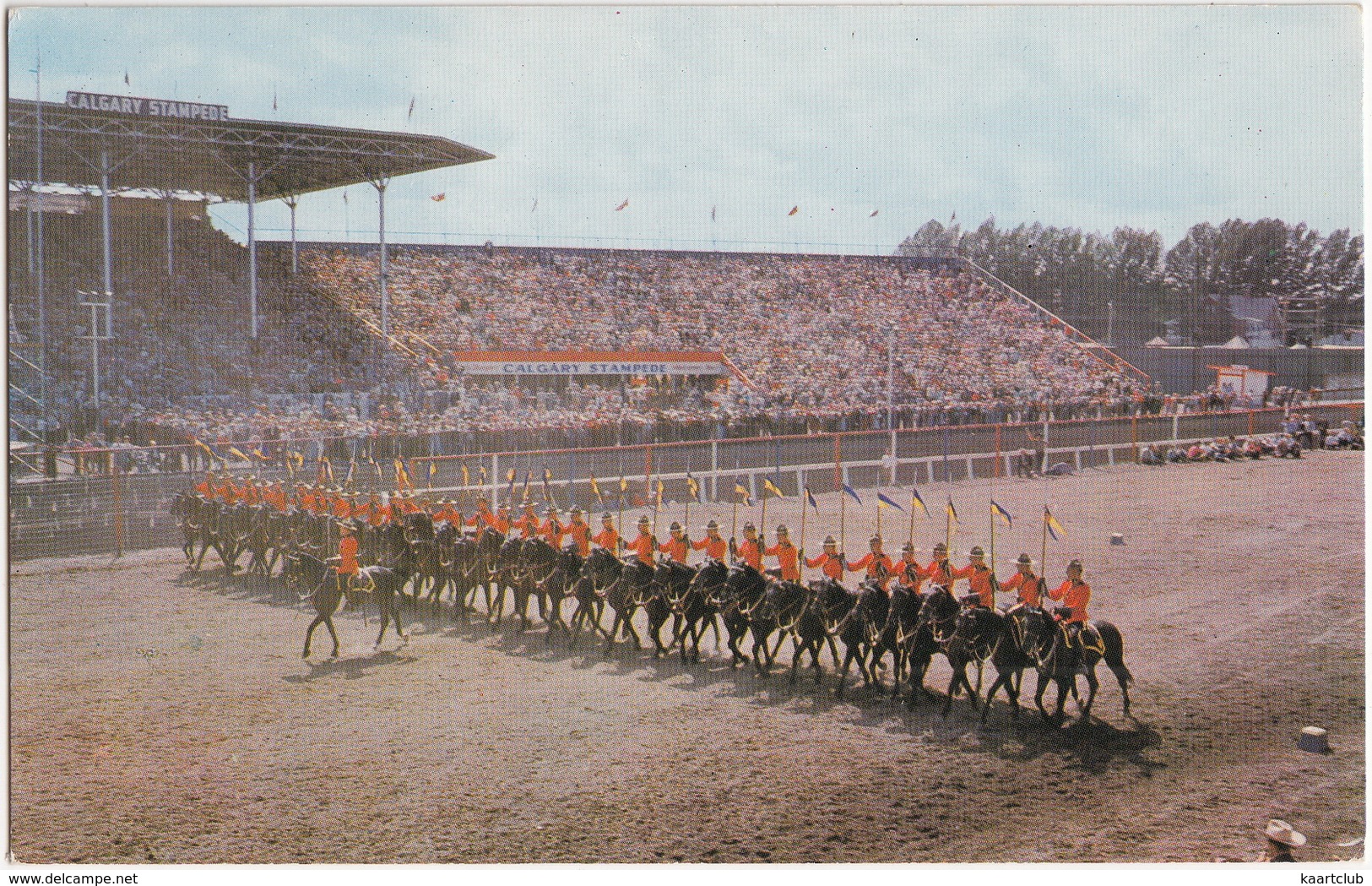 The R.C.M.P. Musical Ride At The Calgary Stampede, Alberta, Canada - Royal Canadian Mounted Police - Politie-Rijkswacht