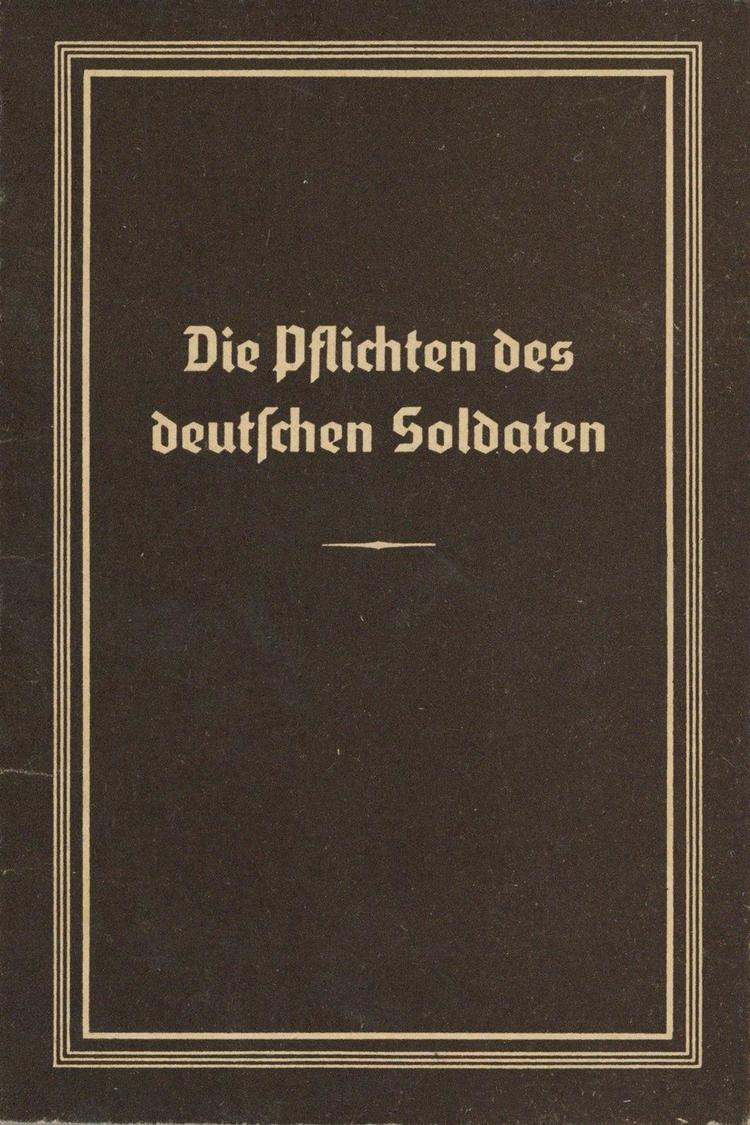 WK II Büchlein Zur Vereidigung Die Pflichten Des Deutschen Soldaten I-II - Oorlog 1939-45