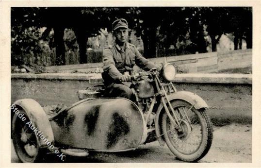 WK II WK II Kradfahrer Foto AK I-II - Oorlog 1939-45