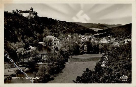 Aufgehende Sonne WK II Rosenburg (3573) Österreich WK II Foto AK I-II - Guerre 1939-45