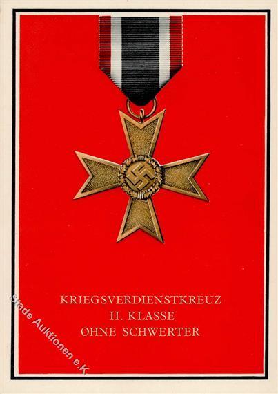 Orden WK II Kriegsverdienstkreuz II. Klasse Ansichtskarte  I-II - Zonder Classificatie