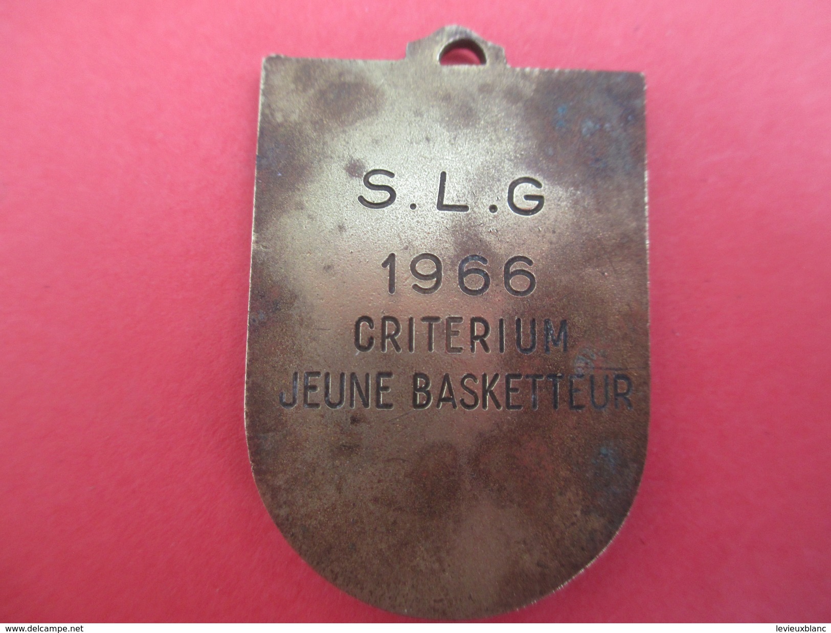 Médaille De Sport/ Basket/ SLG/Critérium / Jeune Basketteur/Bronze Doré/ 1966           SPO200 - Other & Unclassified