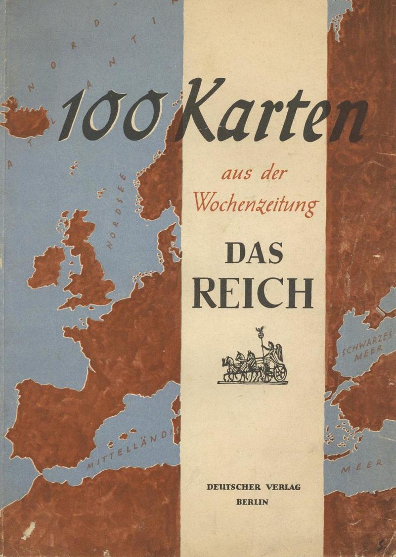 Buch WK II 100 Karten Aus Der Wochenzeitung Das Reich 1943 Deutscher Verlag 78 Seiten II - 5. Wereldoorlogen