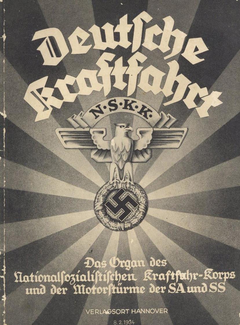 Buch WK II Deutsche Kraftfahrt NSKK 1934 Viele Abbildungen II - 5. Guerres Mondiales