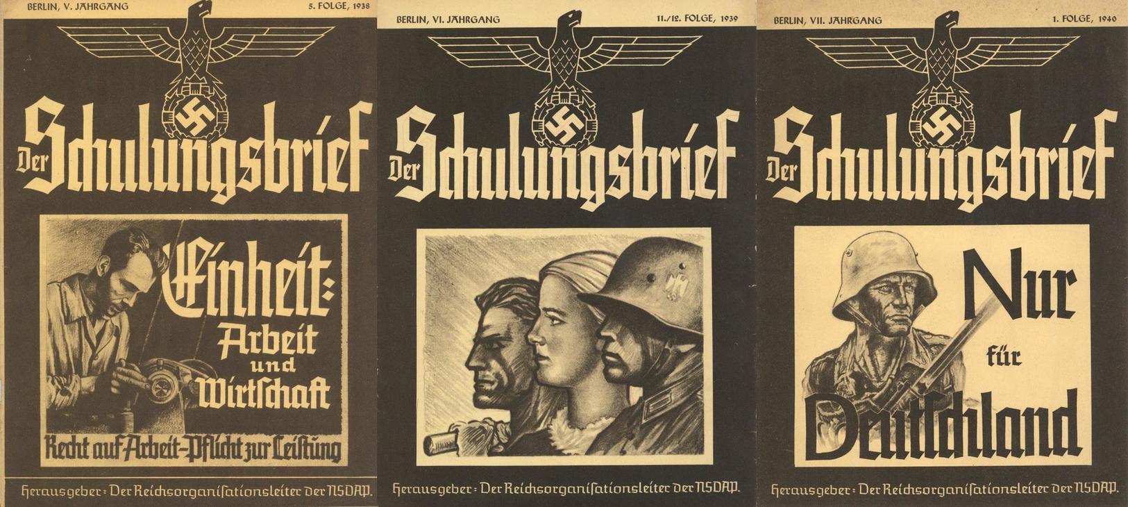 Buch WK II Lot Mit 36 X  Der Schulungsbrief Hrsg. Reichsorganisationsleiter Der NSDAP Er 1937-41 Zentralverlag Der NSDAP - 5. Wereldoorlogen