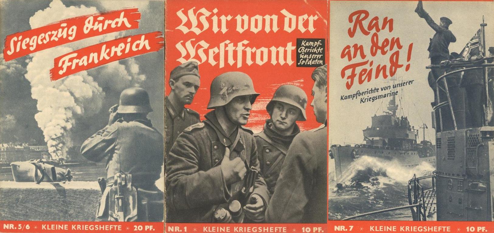 Buch WK II Lot Mit 5 Heften Kleine Kriegshefte Zentralverlag Der NSDAP Franz Eher Nachf. 62 Seiten Viele Abbildungen II - 5. Wereldoorlogen