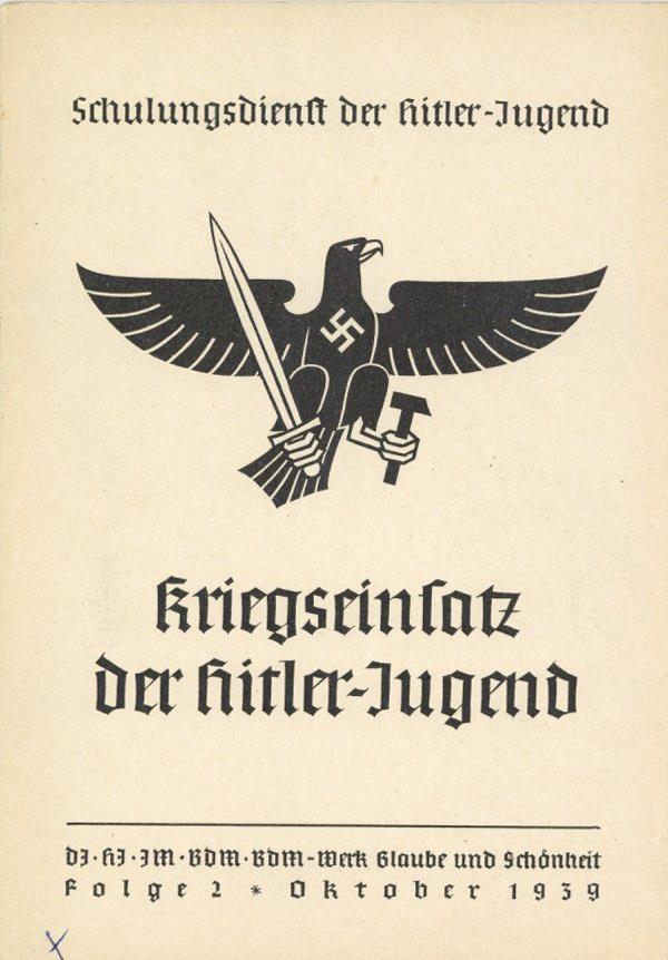 Buch WK II Schulungsdienst Der Hitler-Jugend  4 Hefte 1939-41 Einige Abbildungen II - 5. Wereldoorlogen