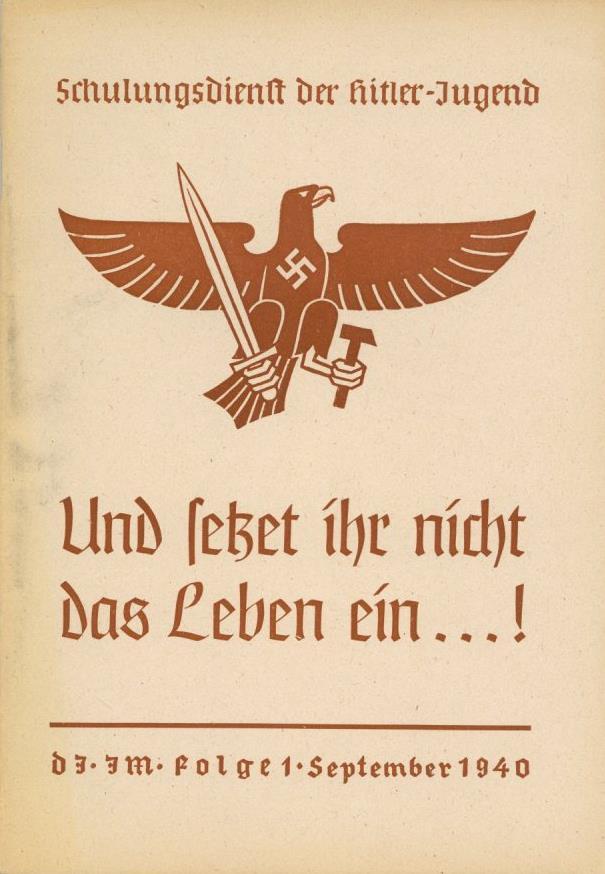 Buch WK II Schulungsdienst Der Hitler-Jugend 4 Hefte 1940/41 Einige Abbildungen II - 5. Wereldoorlogen