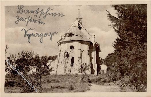 Synagoge BARTSCHINN/BARESZYU Zerstörte Synagoge 1918 I-II Synagogue - Jodendom