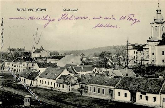 Synagoge BISENZ,Tschechien - Mit Synagoge I Synagogue - Jodendom