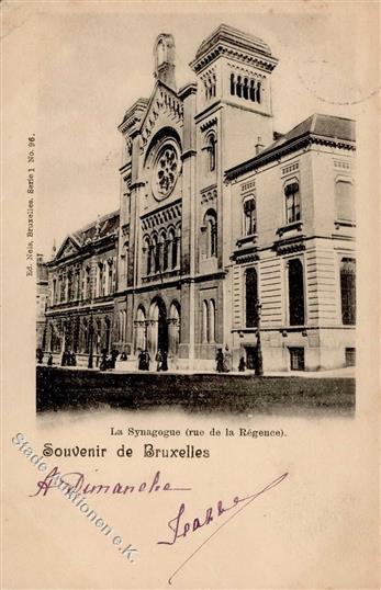 Synagoge Brüssel 1901 I-II Synagogue - Judaisme