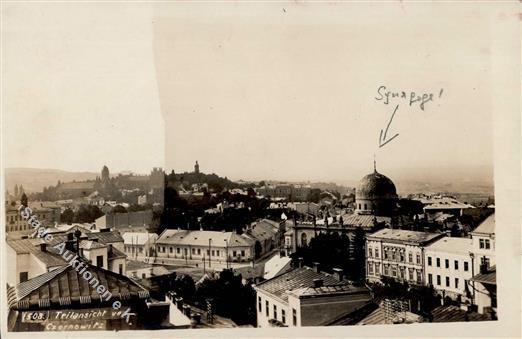 Synagoge Czernowitz  Ukraine Foto AK I-II Synagogue - Judaisme