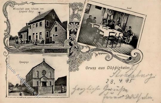 Synagoge DÜPPIGHEIM,Elsass - Wirtschaft Levy + SYNAGOGE I-II Synagogue - Judaika