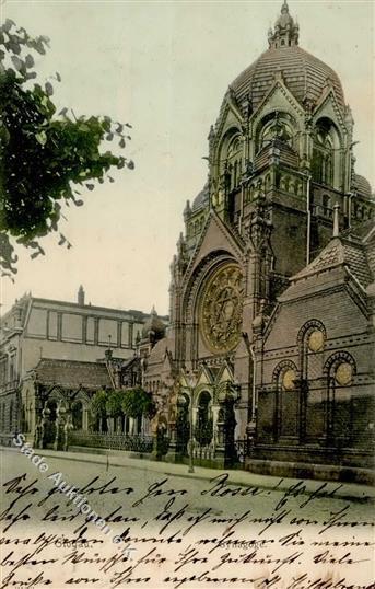 Synagoge Glogau Polen 1905 I-II Synagogue - Jodendom