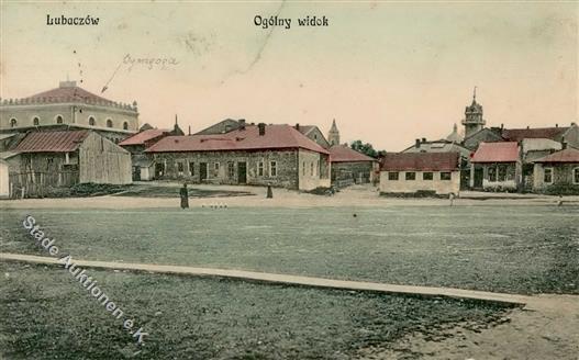 Synagoge LUBACZOW,Polen - Mit Synagoge Links I-II Synagogue - Jodendom