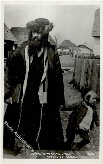 Judaika Jüdische Typen Russland Foto-Karte I-II Judaisme - Jodendom
