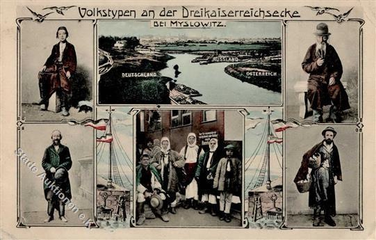 Judaika Volkstypen An Der Dreikaiserreichsecke 1916 I-II Judaisme - Jodendom