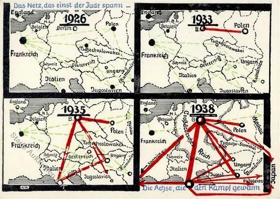 NS-JUDAIKA WK II - Das Netz, Das Einst Der Jude Spann.. WHW 1939 I - Jodendom