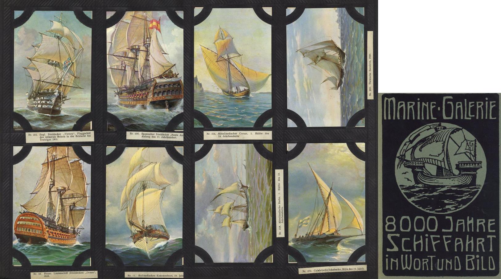 Marine Galerie Komplettes Album Mit 300 Sammel Postkarten Des Marinemalers Rave, Christopher Mit Begletheft 8000 Jahre S - Andere & Zonder Classificatie