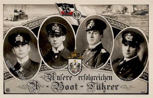 U-Boot U-Boot Führer Forstmann, Steinbauer, De Periere U. Valentiner Foto AK I-II - Other & Unclassified