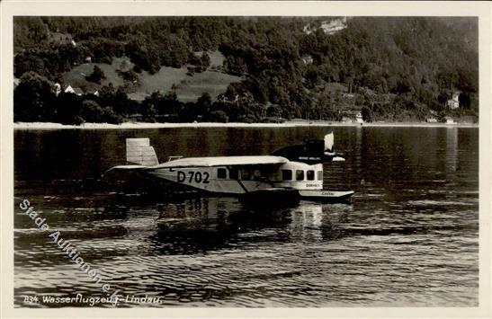 Flugzeug Vor 1945 Wasserflugzeug Lindau  Foto AK I-II Aviation - Other & Unclassified