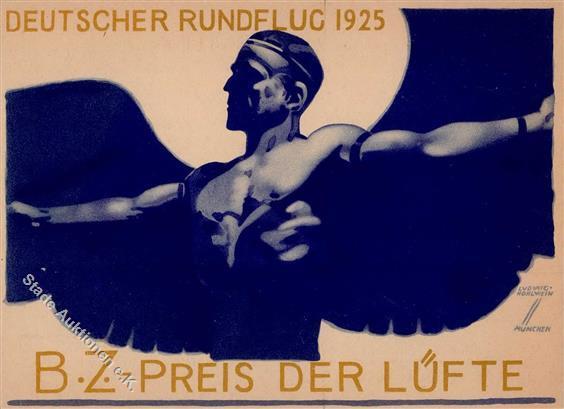 DEUTSCHER RUNDFLUG 1925 - PREIS Der LÜFTE Sign. HOHLWEIN I - Andere & Zonder Classificatie