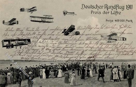 Flugereignis Deutscher Rundflug Preis Der Lüfte 1911 I-II Aviation - Andere & Zonder Classificatie