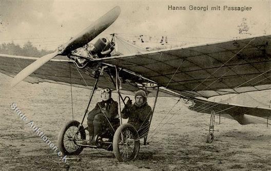 FLIEGER Hanns GEORGI Mit Passagier - I-II - Andere & Zonder Classificatie