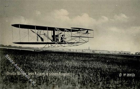 Orville WRIGHT - Beim Aufstieg In Seinem Aeroplan (2645/2) I-II - Andere & Zonder Classificatie