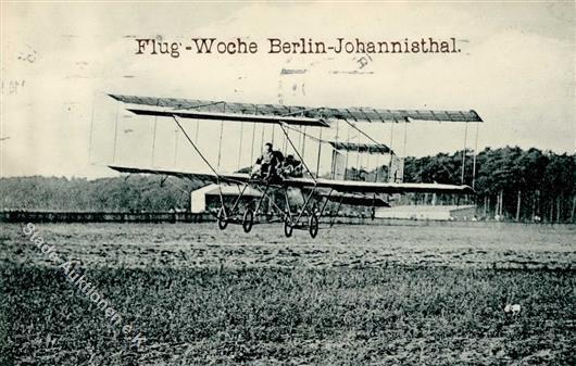 Flugereignis Berlin Johannisthal Flug Woche 1910 I-II Aviation - Andere & Zonder Classificatie