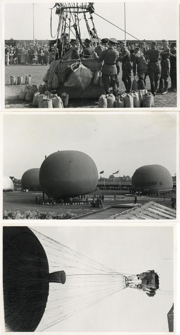 Ballon Krefeld (4150) Ballontage 1936 Lot Mit 3 Foto-Karten I-II - Other & Unclassified