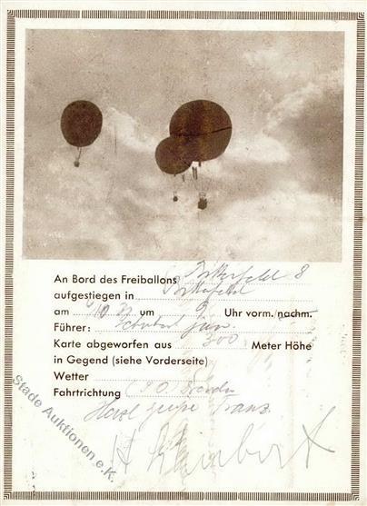 Ballon Post Freiballon Bitterfeld 8 Gefunden In Ries I-II - Other & Unclassified