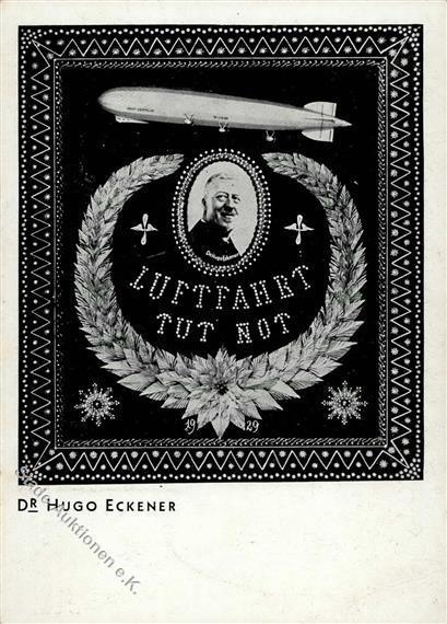 Zeppelin Dr. Hugo Eckener Luftfahrt Tut Not I-II Dirigeable - Dirigibili