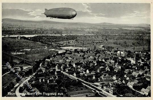 Zeppelin Neuenburg (7844) Luftaufnahme Foto AK I-II Dirigeable - Luchtschepen