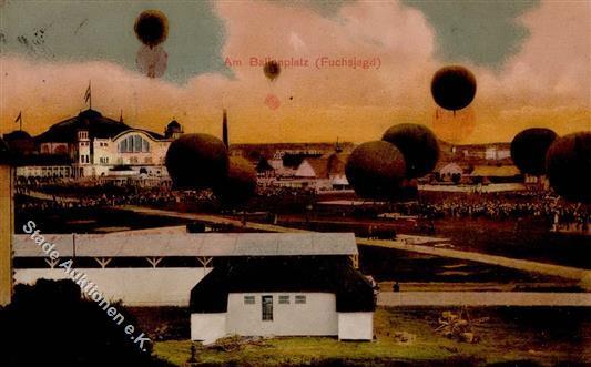 ILA Frankfurt (6000) Am Ballon Platz 1909 I-II (fleckig) - Luchtschepen