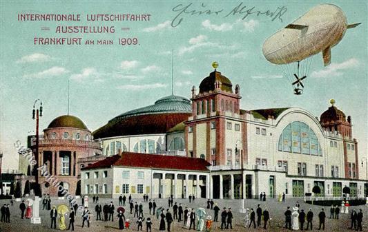 ILA FRANKFURT/Main 1909 - Offiz. Karte Nr. 5 I-II - Luchtschepen