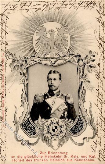 Kolonien KIAUTSCHOU - Heimkehr Prinz Heinrich Aus Kiautschou 1900 I-II Colonies - Zonder Classificatie