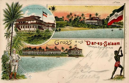 Kolonien Deutsch Ostafrika Dar-es-Salem Lithographie 1897 I-II Colonies - Zonder Classificatie