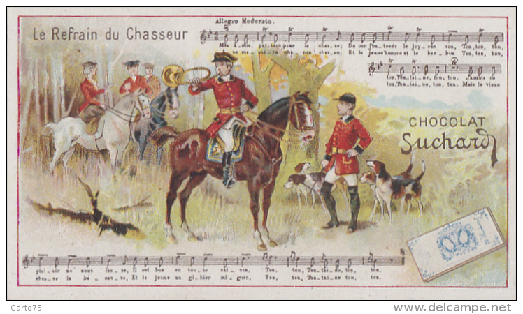 Chromos - Chromo Suchard - Chasse à Courre - Musique Sonneur Piqueur - Suchard