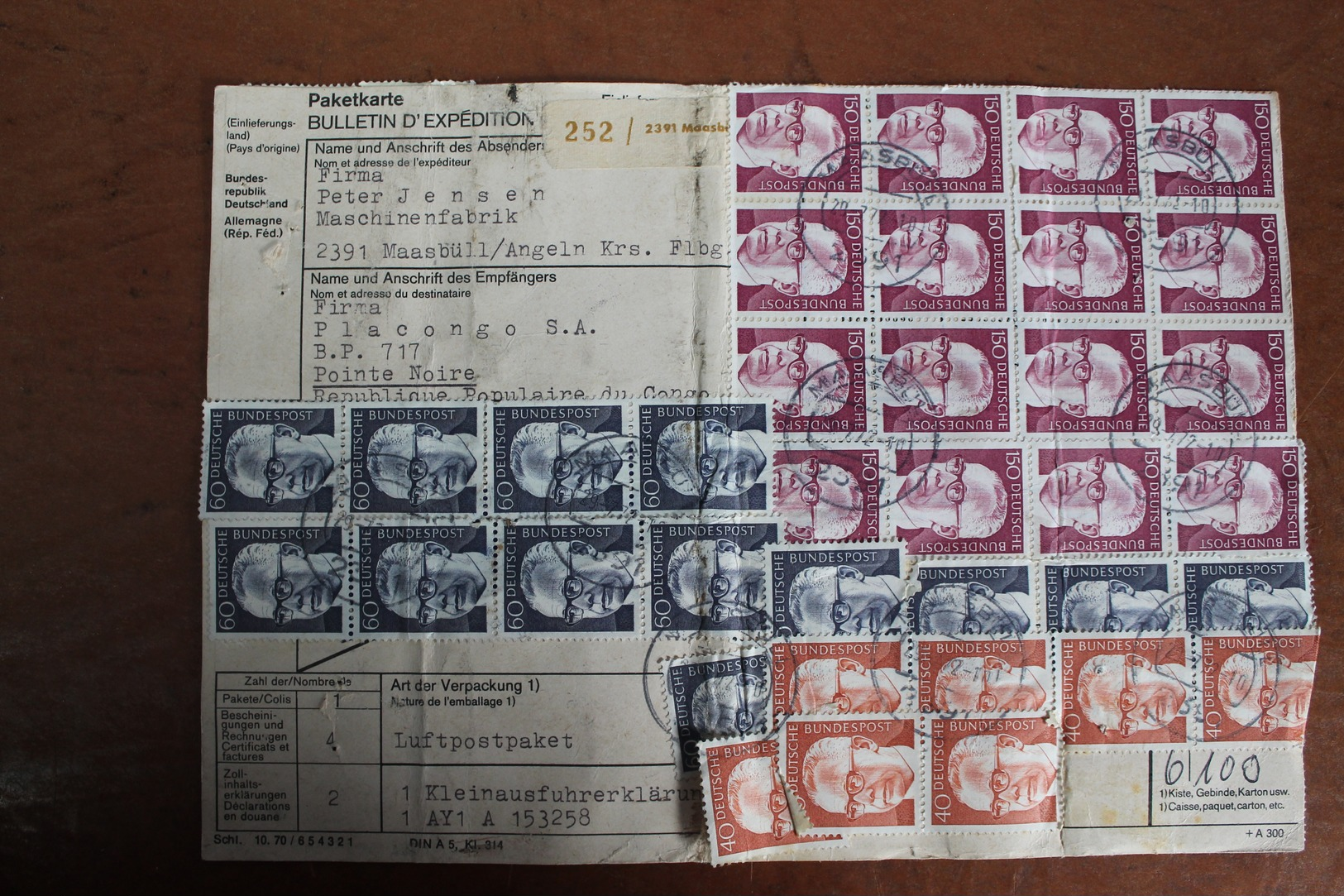 1972     -   BULLETIN  D  '  EXPEDITION   POUR  LE  CONGO - Briefe U. Dokumente