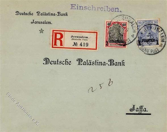 Deutsche Post Türkei Jerusalem 1903 R-Brief I-II - Non Classificati