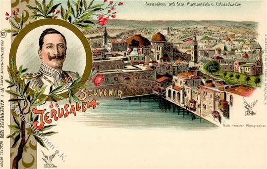 Deutsche Post Türkei Jerusalem Kaiserreise 1898 Litho I-II - Zonder Classificatie