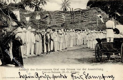 Kolonien Deutsch-Ostafrika Dar-es-Salaam Graf Von Götzen Vor Der Ausstellung I-II Expo Colonies - Zonder Classificatie