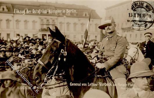 Kolonien Deutsch-Ostafrika General Von Lettow In Berlin I-II Colonies - Zonder Classificatie