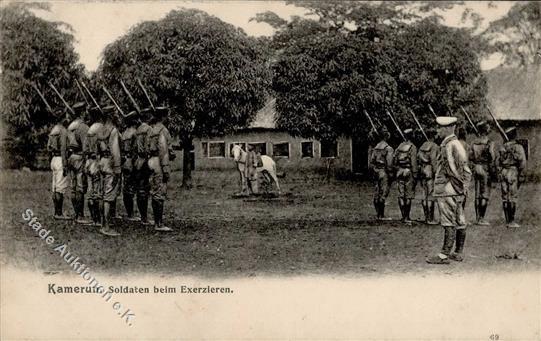 Kolonien Kamerun Soldaten Beim Exerzieren I-II Colonies - Zonder Classificatie