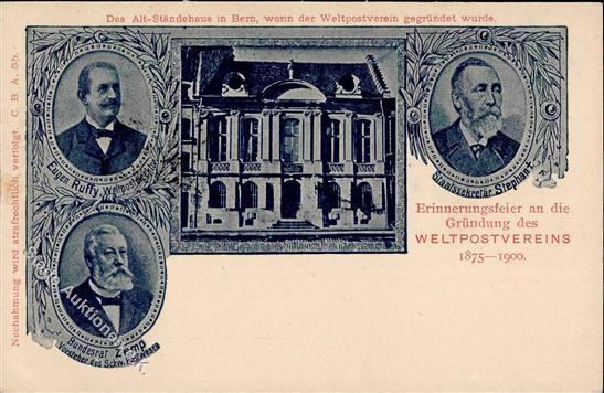 Postgeschichte Erinnerung An Die Gründung Des Weltpostvereins 1900 I-II - Post