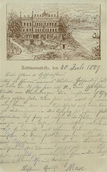 Vorläufer ROTTMANNSHÜHE 1889 - Starnberger See I-II - Zonder Classificatie