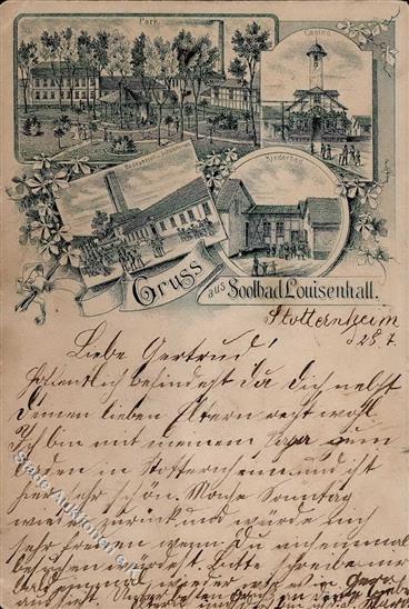 Vorläufer Soolbad LUISENHALL 1892 - O Erfurt-Stotternheim, Ecken Gestoßen II - Unclassified