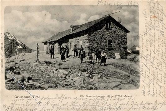 Berghütte Braunschweiger Hütte Tirol 1905 I-II Cabane - Autres & Non Classés