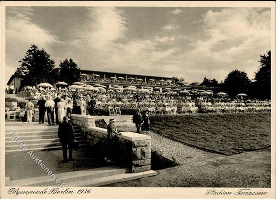 BERLIN OLYMPIA 1936 - Stadion-Terrassen I - Olympische Spelen